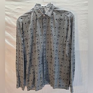 VERSACE COLLECTION City Shirt Men's US XL EU 42 Button Up Long Sleeve